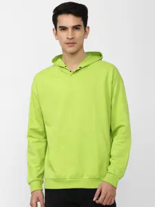 FOREVER 21 Men Green Hooded Sweatshirt