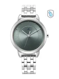 Fastrack Women Brass Dial & Stainless Steel 6282SM02 Straps Analogue Watch