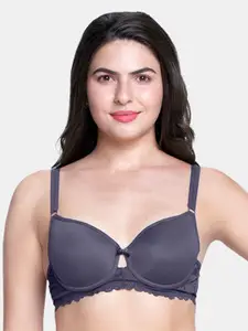 Amante Padded Wired Strappy Bliss Lace Bra - BRA88201