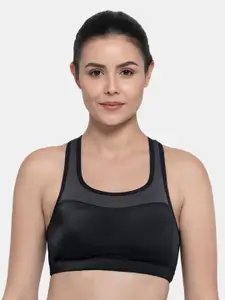 Amante Black Non Padded & Non-Wired Workout Bra