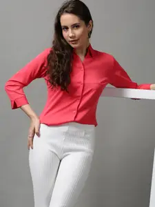 SHOWOFF Women Pink Casual Shirt