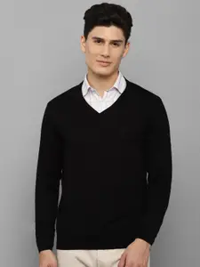 Allen Solly Men Black Solid Pullover