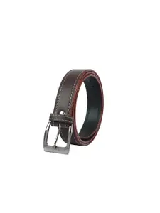 WINSOME DEAL Men Brown Textured Leather Belt