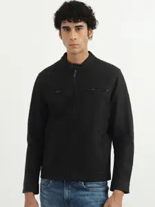 United Colors of Benetton Men Black Tailored Jacket