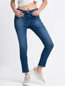 SPYKAR Women Blue Cotton Adora Skinny Fit Light Fade Jeans