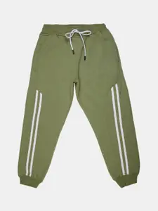 V-Mart Girls Sea Green Solid Fleece Lounge Pants