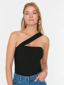 Trendyol Women Black One Shoulder Top