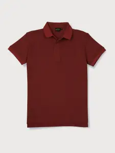 Gini and Jony Boys Maroon Polo Collar T-shirt