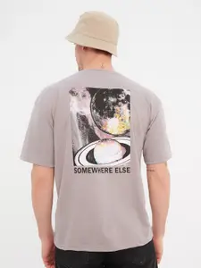 Trendyol Men Grey Printed T-shirt