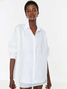 Trendyol Women Off White Casual Shirt