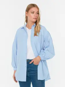Trendyol Women Blue Casual Shirt