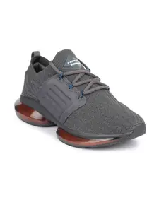 ABROS Men Grey Mesh All Rounder Running Shoes with Air Technology