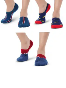 TOFFCRAFT TOFFCRAFT Men Pack Of 3 Patterned Cotton Loafer Socks