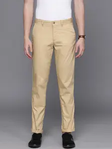Louis Philippe Sport Men Textured Slim Fit Trousers