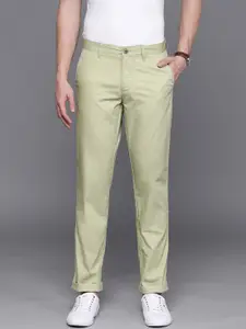 Louis Philippe Sport Men Textured Slim Fit Trousers
