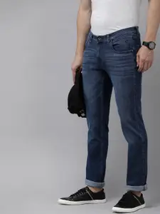 VAN HEUSEN DENIM LABS Men Mid-Rise Slim Fit Light Fade Stretchable Jeans