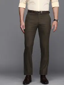 Raymond Men Slim Fit Mid-Rise Formal Trousers