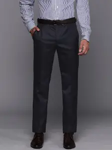 Raymond Men Slim Fit Self-Design Formal Trousers
