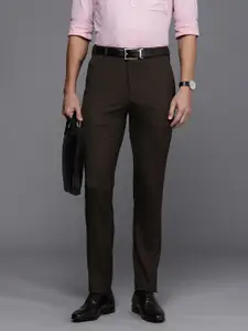 Raymond Men Textured Slim Fit Formal Trousers