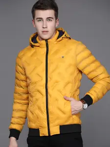 Louis Philippe Sport Puffer Jacket With Detachable Hood