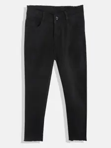 MANZON Girls Black Slim Fit Stretchable Jeans