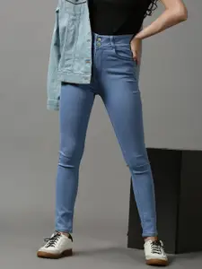 SHOWOFF Women Skinny Fit Light Fade Stretchable Jeans