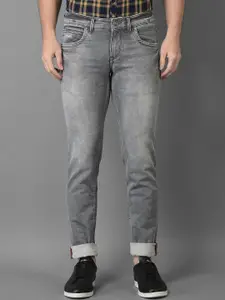 Canary London Men Grey Low-Rise Clean Look Heavy Fade Printed Stretchable Jeans