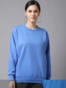 VIMAL JONNEY Women Pack of 2 Blue Printed Sweatshirts