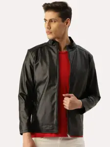 Leather Retail Men Black Leather Biker Jacket