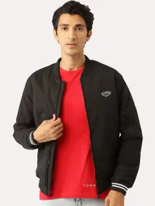 Leather Retail Men Black Lightweight Outdoor Bomber Jacket