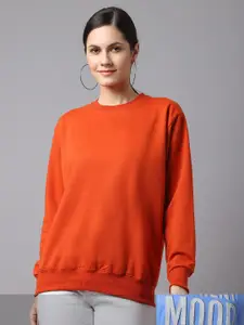 VIMAL JONNEY Women Pack of 2 Orange & Blue Sweatshirt
