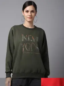 VIMAL JONNEY Women Pack Of 2 Printed Sweatshirt