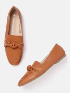 Van Heusen Woman Textured Loafers with Knot Detail
