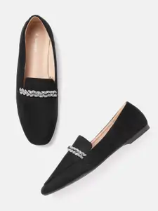 Van Heusen Woman Stone Embellished Chain Loafers