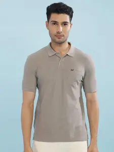 Force NXT Men Solid Polo Collar Super Combed Cotton T-shirt