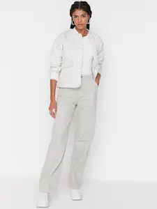 Trendyol Women Grey Cotton  Jeans