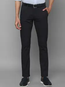Allen Solly Men Black Slim Fit Trousers