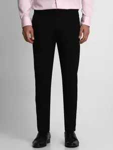 Louis Philippe Men Black Slim Fit Formal Trouser