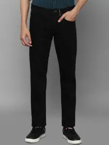 Allen Solly Sport Men Black Solid Regular Fit Cotton Jeans