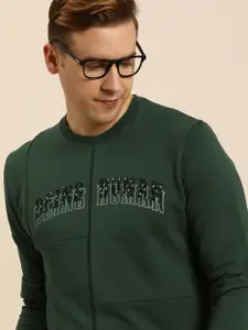 Being Human Men Brand Logo Printed Pullover Sweatshirt