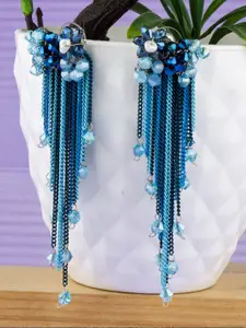 Designs By Jewels Galaxy Women Blue Contemporary Drop Earrings