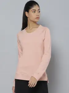 Alcis Women Peach-Coloured Sweatshirt
