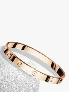 Designs By Jewels Galaxy Women Rose Gold-Plated Bangle-Style Bracelet