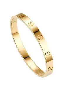 Designs By Jewels Galaxy Women Gold-Toned Gold-Plated Bangle-Style Bracelet
