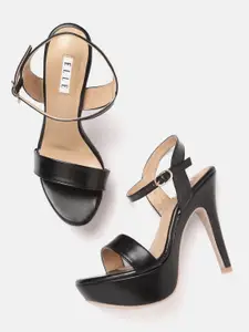 ELLE Black Stiletto Sandals