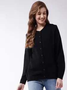 Modeve Women Black Cardigan sweater