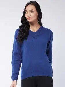 Modeve Modeve Women Blue Pullover