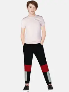 Gini and Jony Boys Colourblocked Cotton Track Pants