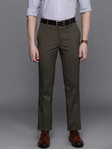 Raymond Men Checked Slim Fit Formal Trousers