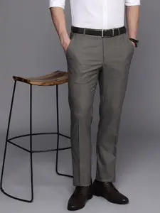 Raymond Men Slim Fit Flat Front Formal Trousers